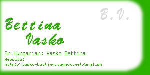 bettina vasko business card